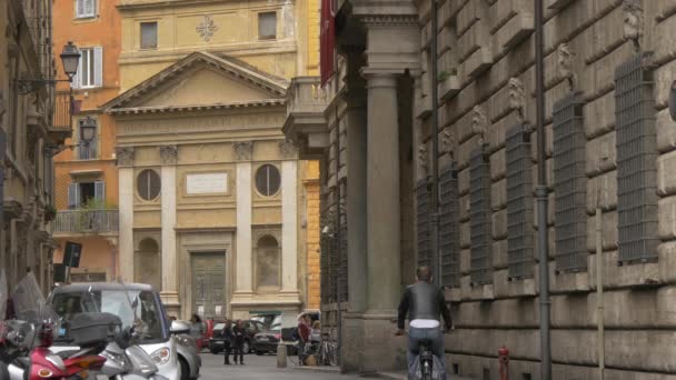 Massimo Alle Colonne Palatset Rom — Stockvideo