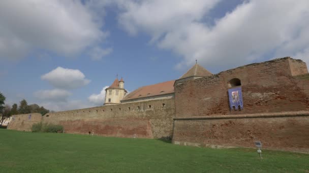 Fagaras要塞的外景 — 图库视频影像