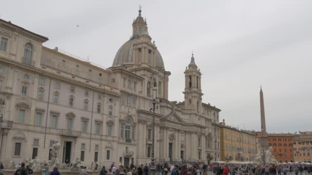 罗马阿戈教堂的圣阿格尼塞教堂 — 图库视频影像
