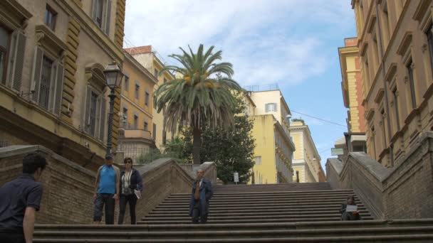 Gente Subiendo Bajando Las Escaleras — Vídeo de stock
