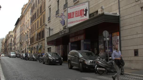 Roma Daki Sistina Tiyatrosu — Stok video