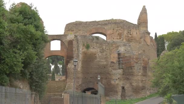 Terme Caracalla Ruins — Stock video