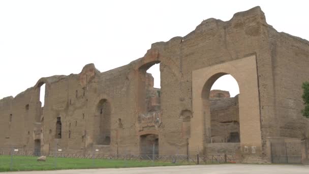 องอาบน าของ Caracalla ในโรม — วีดีโอสต็อก