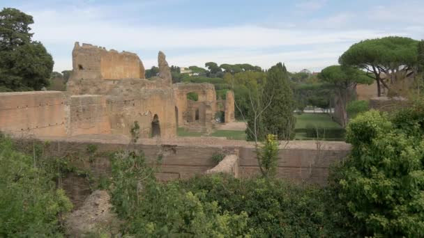 Terme Caracalla Roma — Video Stock