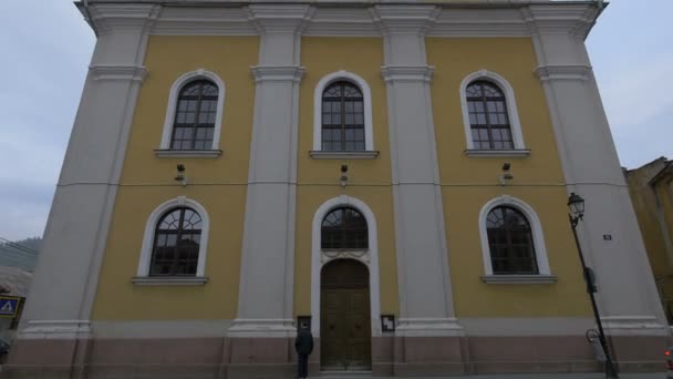 Reformed Church Baia Mare — Stock Video