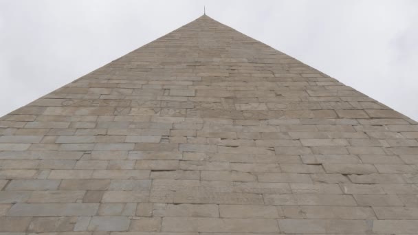 Πυραμίδα Της Πρόσοψης Του Cestius — Αρχείο Βίντεο