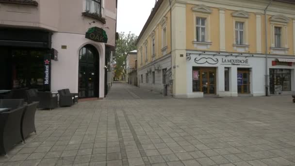 Smalle Straat Gezien Vanaf Millenium Square — Stockvideo