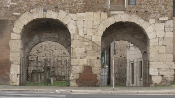 Porta San Paolo Rome — Stockvideo