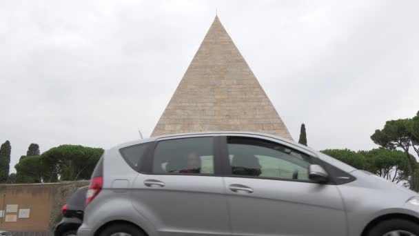 Piramide Cestio Roma — Video Stock