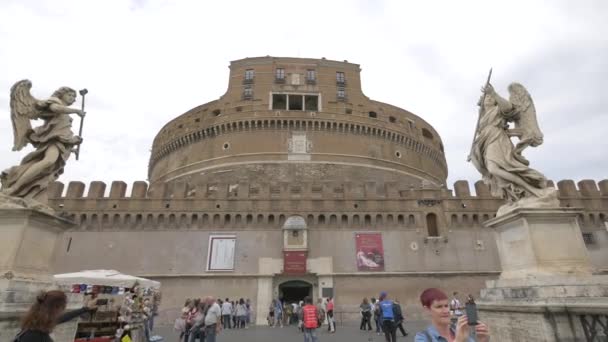 Mausoleo Adriano Roma — Vídeos de Stock