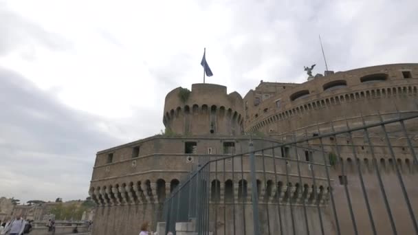 Castillo Sant Angelo Roma — Vídeos de Stock