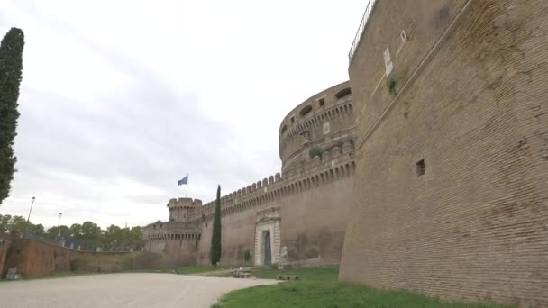 Castillo Sant Angelo Roma — Vídeos de Stock