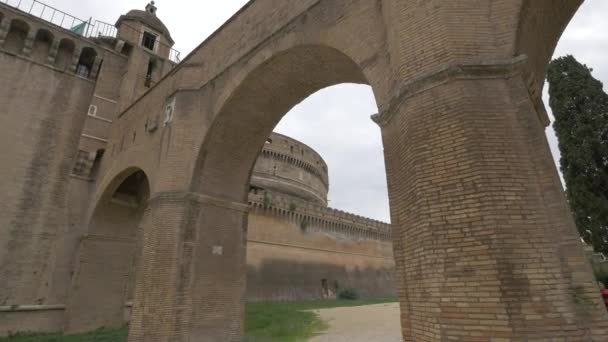 Mausoleum Hadrian Rome — Stock Video