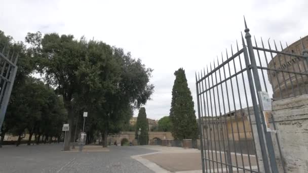 Portões Para Parque Adriano Roma — Vídeo de Stock