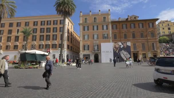 Piazza Spagna Řím — Stock video