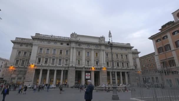 Galleria Alberto Sordi Fachada Roma — Vídeos de Stock