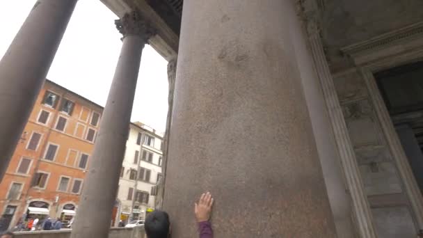 Colonne Del Pantheon Roma — Video Stock