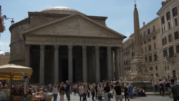 Panteão Roma — Vídeo de Stock