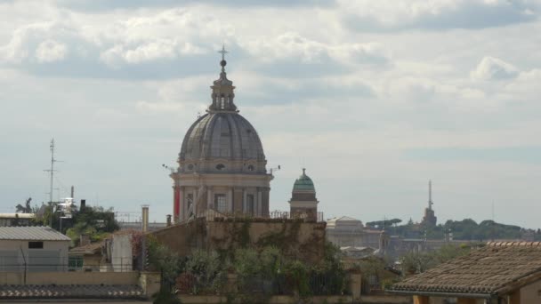 ローマのサン カルロ コルソドーム — ストック動画
