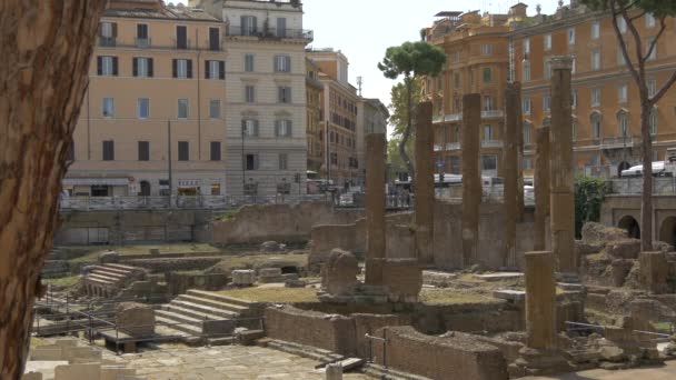 Άποψη Των Ερειπίων Στη Ρώμη — Αρχείο Βίντεο