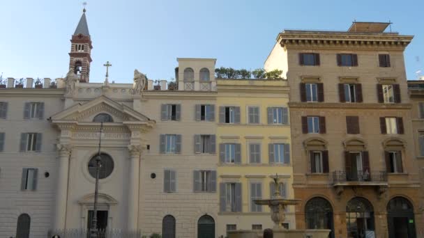 Iglesia Santa Brígida Roma — Vídeo de stock