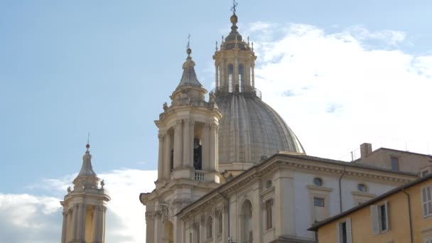 Dôme Sant Agnese Dans Église Agone Rome — Video