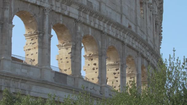 Uitzicht Bogen Van Het Colosseum — Stockvideo