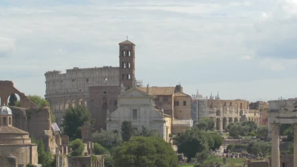 Atrações Turísticas Roma — Vídeo de Stock
