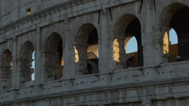 Bogen Van Het Colosseum Rome — Stockvideo