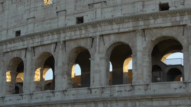 Arcos Coliseu Roma — Vídeo de Stock
