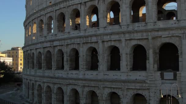 Древний Колизей Риме — стоковое видео