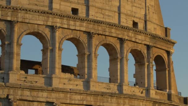 Арки Колизея Риме — стоковое видео