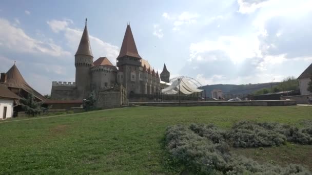 Kasteel Corvin Hunedoara Roemenië — Stockvideo