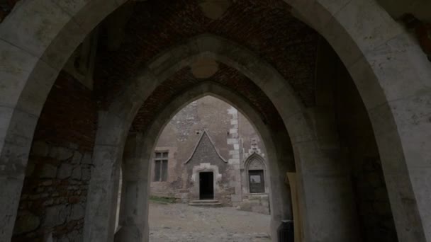 Entrée Porte Brique Château Corvin — Video