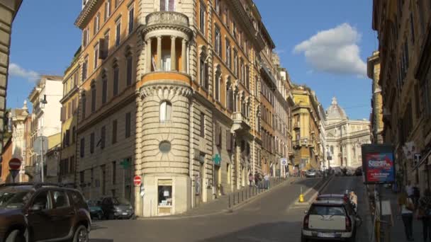 Edificio Angolo Roma — Video Stock