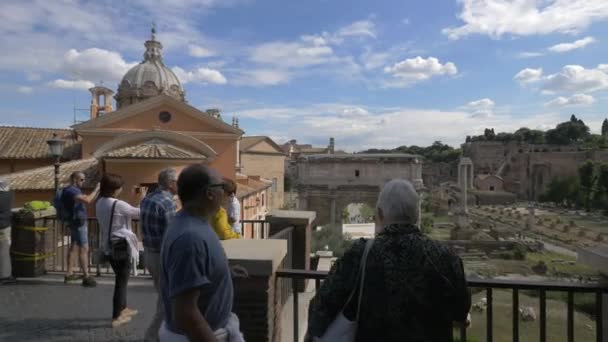 Foto Maken Van Het Forum Romanum Rome — Stockvideo