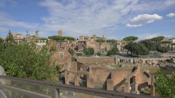 Ruins Rome Italy — Stock Video