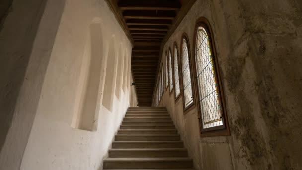 Σκάλα Στο Κάστρο Corvin — Αρχείο Βίντεο