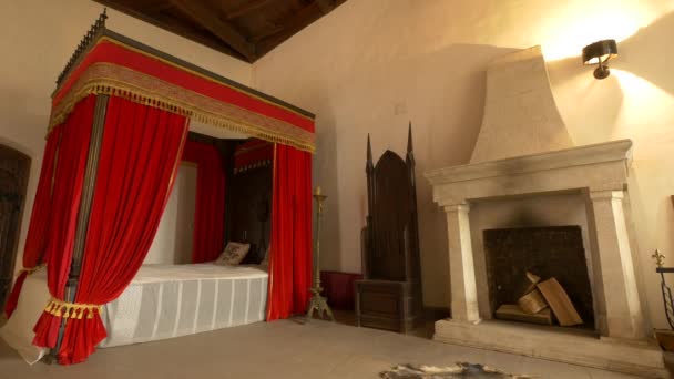 Δωμάτιο Πριγκίπισσας Στο Κάστρο Κόρβιν — Αρχείο Βίντεο
