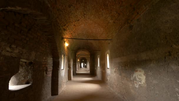 Corredor Castillo Corvin — Vídeo de stock