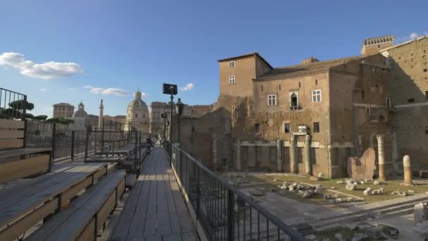 Forum Des Augustus Rom — Stockvideo