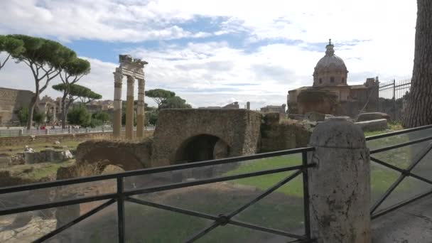 Foro Cesare Con Tempio Venere Genetrice — Video Stock