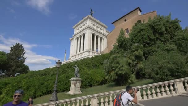 Altare Della Patria Cordonata — Vídeos de Stock