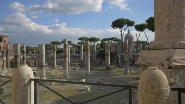 Forum Traiano Roma Italia — Video Stock