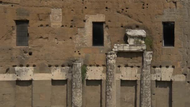Uitzicht Ruïnes Rome — Stockvideo