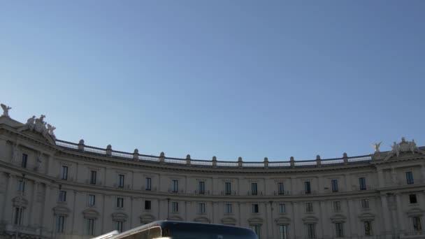 Gebäude Der Piazza Della Repubblica — Stockvideo