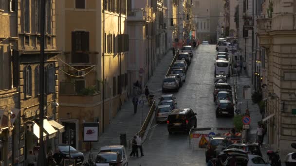 Вид Улицу Риме — стоковое видео