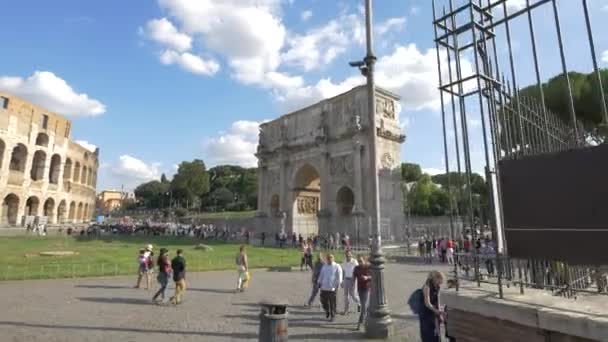 Konstantinuksen Kaari Roomassa — kuvapankkivideo