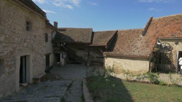 Antiguas Casas Piedra Durante Día — Vídeos de Stock