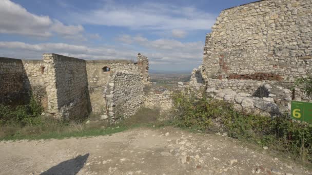 Murallas Dañadas Ciudadela Rasnov — Vídeos de Stock